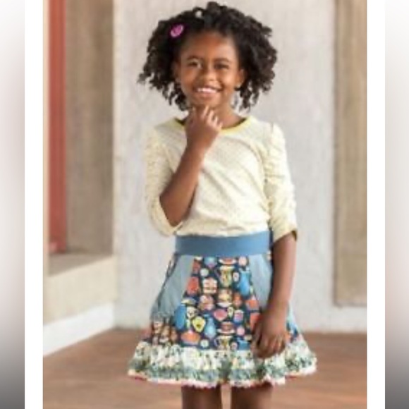 MATILDA JANE Rehearsal Time Tee Top Girls Size 4 NWT Make Believe Polka Dot EUC - Picture 3 of 9